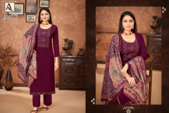 Alol Suit Mishaal Pure Rayon Slub Embroidery Work Salwar Suit Collection Design H-1174-001 to H1174-008 Series (2)