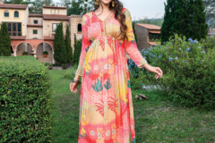 Anju Fabric Flora Vol 02 Premium Chiffon One Piece Dresses Collection Design 3031 to 3036 Series (4)