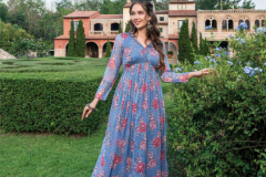 Anju Fabric Flora Vol 02 Premium Chiffon One Piece Dresses Collection Design 3031 to 3036 Series (6)