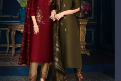Anju Fabrics Silk Affair Kurti With Botton & Dupatta Design 5011 to 5018 Series (1)