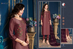 Anju Fabrics Silk Affair Kurti With Botton & Dupatta Design 5011 to 5018 Series (6)