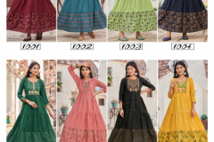 Ankita Fashion Weekend Cotton Long Kurti Collection Design 1001 to 1008 Series (18)