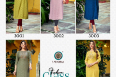 Aradhna Fashion Class Vol 03 Rayon With Embroidery Work Striaght Kurti Collection Design 3001 to 3005 Series (7)