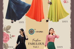 Aradhna Fashion Fabulous Vol 01 Heavy Reyon Design 1001 to 1009