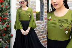 Aradhna Fashion Fabulous Vol 02 Heavy Reyon Embroidery Long Gown Kurti Design 1001 to 1012 (12)