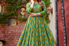 Aradhna Ikat Vol 03 Rayon Print Long Gown Style Kurti Collection Design 3001 to 3006 Series (13)