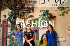 Aradhna Ikat Vol 03 Rayon Print Long Gown Style Kurti Collection Design 3001 to 3006 Series (2)