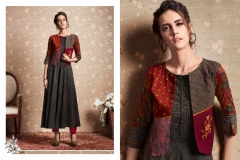 Artist Vol 2 By Rangoon Ethnic Gowns With Traditional Work Jackets Kurtis 11