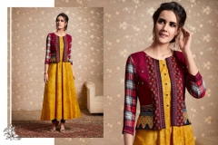 Artist Vol 2 By Rangoon Ethnic Gowns With Traditional Work Jackets Kurtis 9