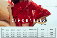 Arya Designs Cinderella Vol 10 Sequence Soft Net Lehengas Design 5101 to 5110