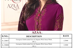Azaa Vol 2 By Karma Trendz Georgette Suits 1