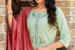 Baanvi Kavya Cotton Kurti With Bottom & Dupatta Design 101 to 106 Series (1)