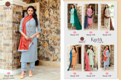 Baanvi Kavya Cotton Kurti With Bottom & Dupatta Design 101 to 106 Series (6)