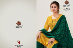 Baanvi Maya Kurti With Palazzo & Dupatta Design 1001 to 1007 Series (2)