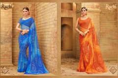 Bandhani Super By Ruchi Chiffon Printed Sarees 1