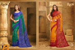 Bandhani Super By Ruchi Chiffon Printed Sarees 12