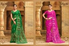 Bandhani Super By Ruchi Chiffon Printed Sarees 3