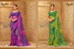 Bandhani Super By Ruchi Chiffon Printed Sarees 6