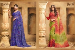 Bandhani Super By Ruchi Chiffon Printed Sarees 7