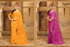 Bandhani Super By Ruchi Chiffon Printed Sarees 9