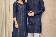 Banwary Fashion Couple Goal Vol 4 Combo of Kurta Payjama & Kurti Pants Design 1001 to 1005 Series (10)