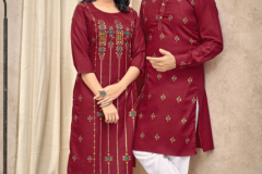 Banwary Fashion Couple Goal Vol 4 Combo of Kurta Payjama & Kurti Pants Design 1001 to 1005 Series (4)