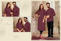 Banwary Fashion Sui Dhaaga Vol 1 Couple Combo Kurta & Kurti Collection Design 1112 to 1116 Seriers (9)