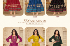 Banwery Fashion Nayanthara Vol 21 Long Gown Kurti Collection Design 1007 to 1012 Series (13)