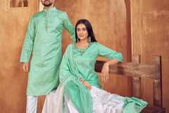 Banwery Fashion Royal Couple Combo of Kurta With Bottom & Kurti With Pant Design 1001 to 1009 Series (23)