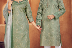 Banwery Fashion Royal Couple Combo of Kurta With Bottom & Kurti With Pant Design 1001 to 1009 Series (38)