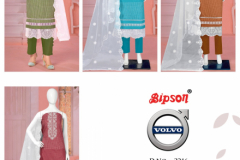 Bipson Prints Volvo 2216 Pure Cotton Embroidered Salwar Suits Collection Design 2216-A to 2216-D Series (6)