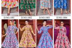Blue Hills Bollywood Vol 1 Poly Rayon Digital Print Kurti With Belt Collection Design 1001 to 1008 Series (11)