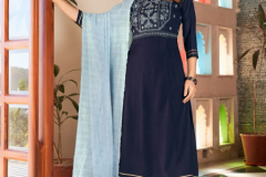 Blue Hills Butterfly Anarkali Cut Kurti With Bottom & Dupatta Collection Design 1001 to 1007 Series (6)