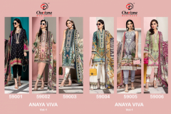 Charizma Designer Anaya Viva Vol 1 Design 58001 to 58006 Series 5