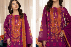 Charizma Embroidered Lawn Suit With Pure Mal Cotton Dupatta Collection Design 1111 to 1114 Series (10)