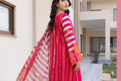 Charizma Embroidered Lawn Suit With Pure Mal Cotton Dupatta Collection Design 1111 to 1114 Series (3)
