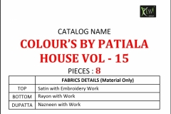 Colours Patiala House Vol 15 Kessi Fabric 5191 to 5198 Series 10