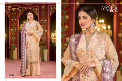 Cosmos Fashion Aayra Vol 14 Super Hit Faux Georgette Pakisthani Suits Design 1301 to 1306 2