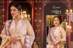 Cosmos Fashion Aayra Vol 14 Super Hit Faux Georgette Pakisthani Suits Design 1301 to 1306 8