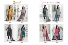 Cosmos Fashion Saadia Noor Vol 01 Pure Lawn Pakistani Suits Collection Design 1001 to 1008 Series (3)