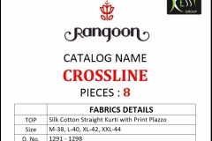 Crossline Silk Cotton Rangoon Kurtis 6