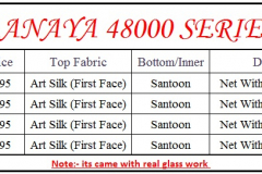 Dani Aanaya 48000 Series Art Silk Design 48001 to 48004