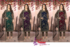 Dani Fashions Vaani Vol 8 Net With Embroidery Work Design 81-84 Series (11)