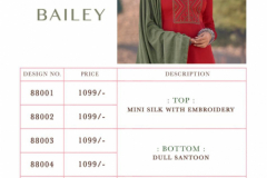 Deepsy Suits Bailey Mini Silk With Embroidery Design 88001 to 88006 13