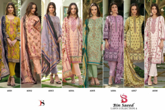 Deepsy Suits Bin Saeed Lawn Collection 4 Pure Cotton Salwar Suits Collection Design 4001 to 4008 Series (2)