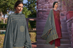 Deepsy Suits By Mirai Mulberry Silk With Embroidery Design 89001 to 89006 5