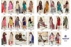 Deeptex Prints Miss India Vol 61 Pure Cotton Design 6101 to 6126