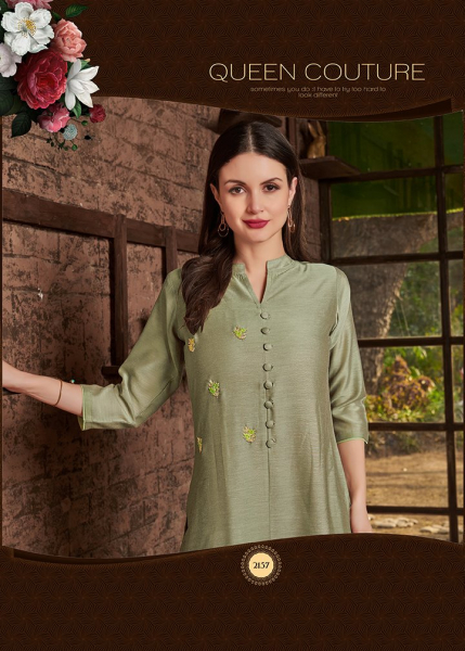 Green Soft Cotton Kurti with a silk neck detailing and chic puff sleeves.  Ideal for both casual affairs and special events, this kurti of... |  Instagram