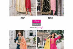Diya Trends Alveera Vol 03 Straight Kurti With Pant & Dupatta Collection Design 3001 to 3008 Series (10)