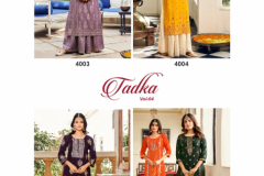 Diya Trends Tadka Vol 04 Kurti With Sharara & Flair Plazzo Collection Design 4001 to 4008 Series (11)